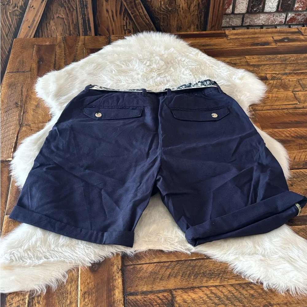 Zara Navy Cargo Shorts for Men